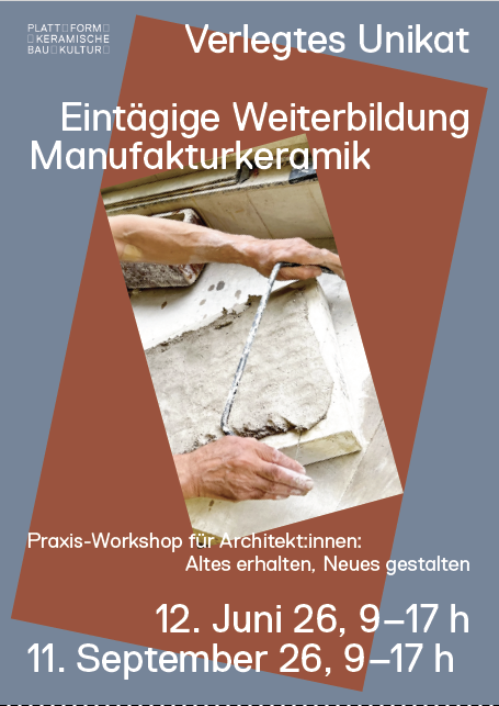Weiterbildungsmodul «Verlegtes Unikat» - neuer Termin: 11. September 2026